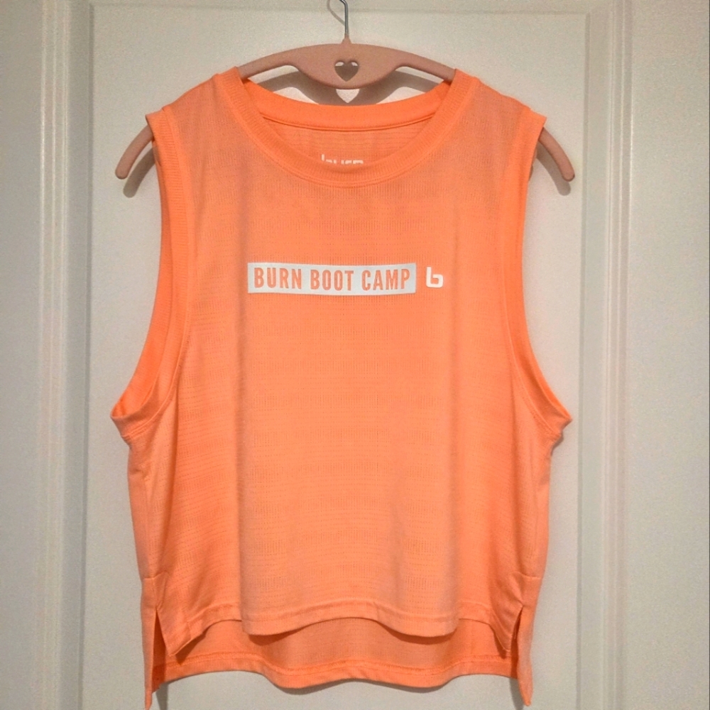 Burn Boot Camp Melon Mesh Muscle Tank M